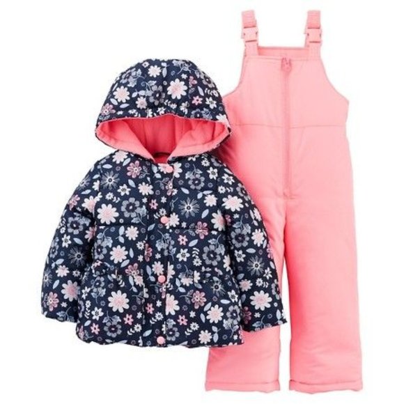 Carter's "Just One You" Navy and Floral Coat - Picture 1 of 7